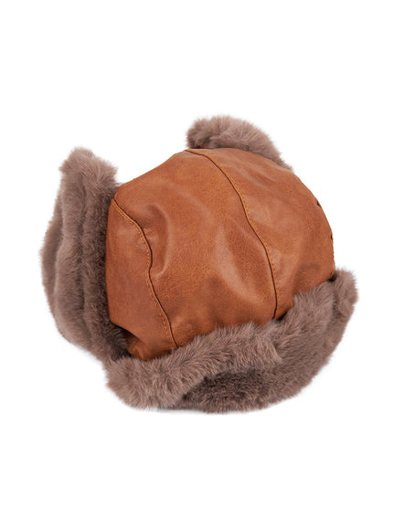 Faux Fur Ear Flap Hat CJ508