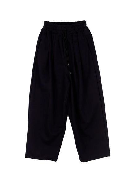 relaxed-fit-pintuck-sweatpants-co521 / Dark blue