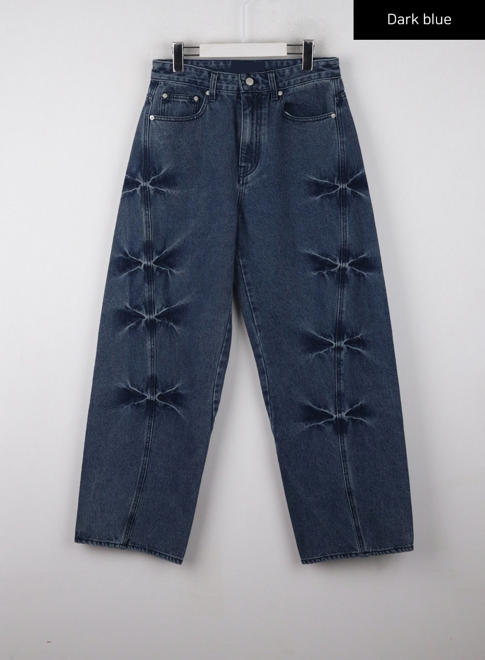 vintage-washed-wide-fit-jeans-unisex-cd329 / Dark blue