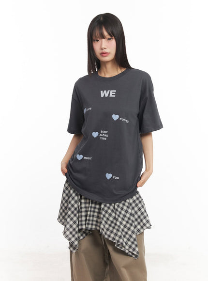 oversized-graphic-t-shirt-ca523 / Dark gray
