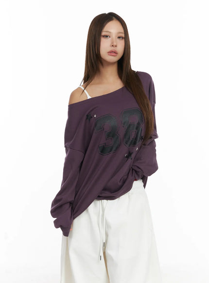 loose-fit-graphic-sweatshirt-cj512 / Dark purple