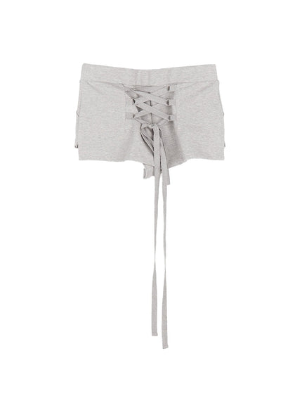 corset-waist-shorts-cu506 / Gray