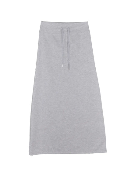 classic-black-maxi-skirt-cg522 / Gray