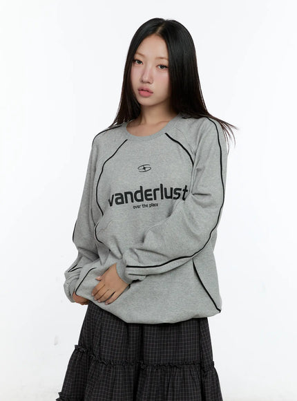 oversized-jersey-sweatshirt-cs517 / Gray