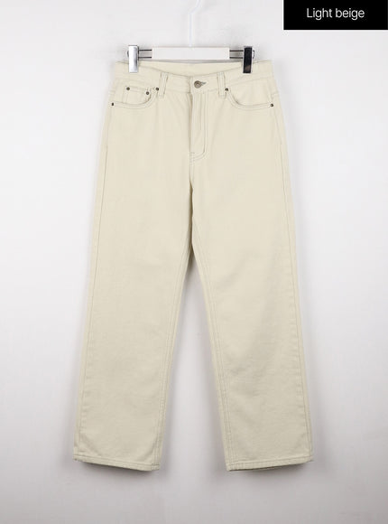 straight-leg-pants-od327 / Light beige