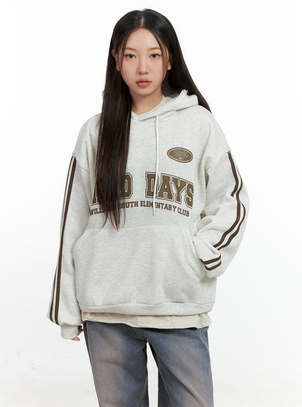 loose-fit-comfy-hoodie-cn412 / Light beige