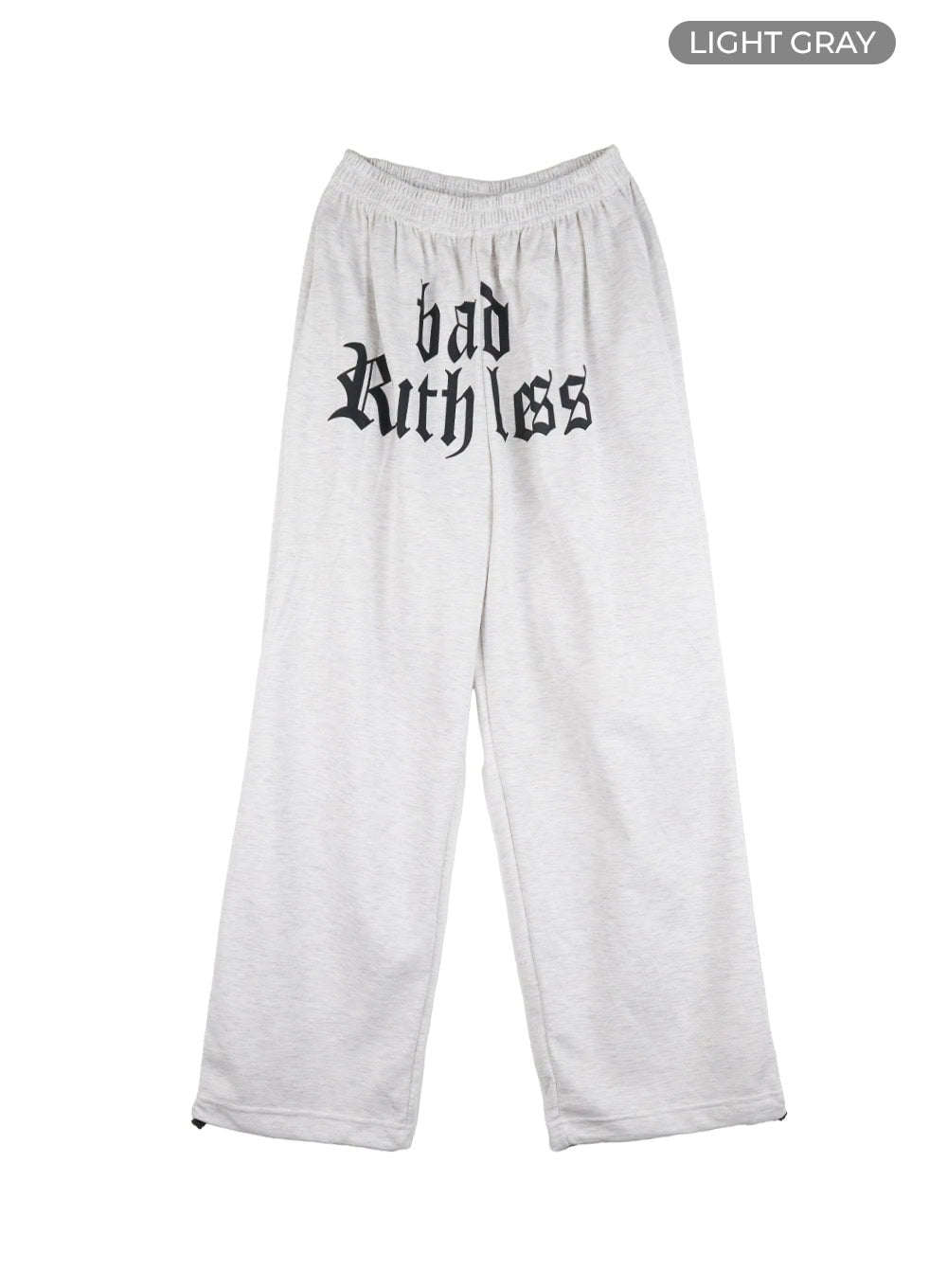 banded-lettering-sweatpants-ol408 / Light gray