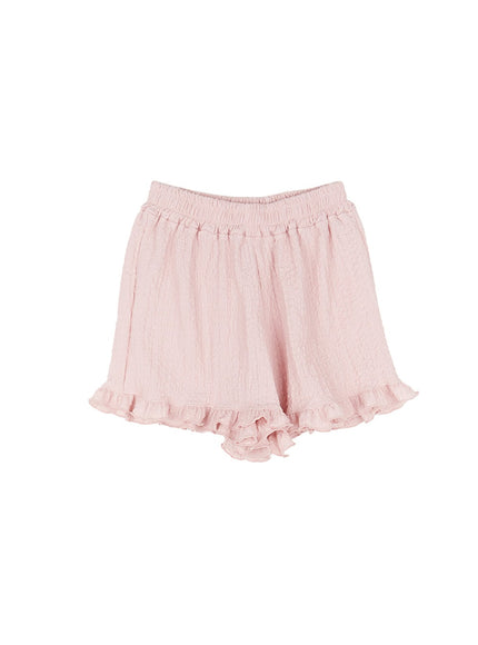 frill-loose-fit-shorts-cu505 / Pink