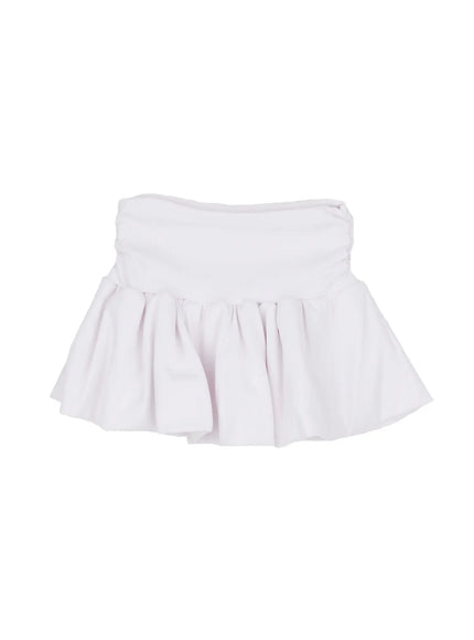 pleated-mini-skirt-cf523 / White