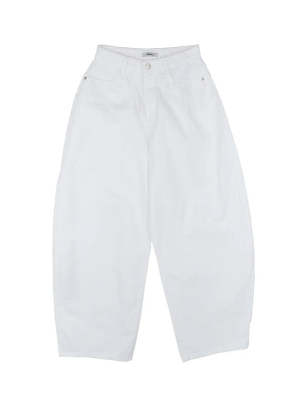 stitched-wide-fit-pants-cu518 / White