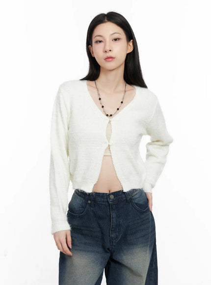 cozy-open-front-knit-cardigan-cg526 / White