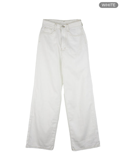 zoe-stitched-wide-leg-pants-ol430 / White