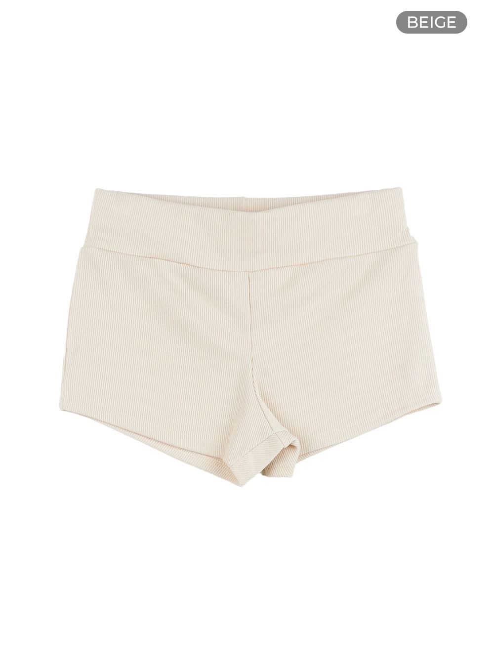 banded-low-waist-shorts-cl401 / Beige