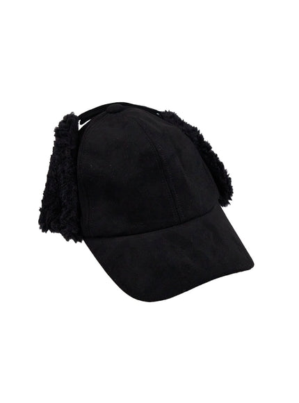 elegant-suede-cloche-hat-cd409 / Black