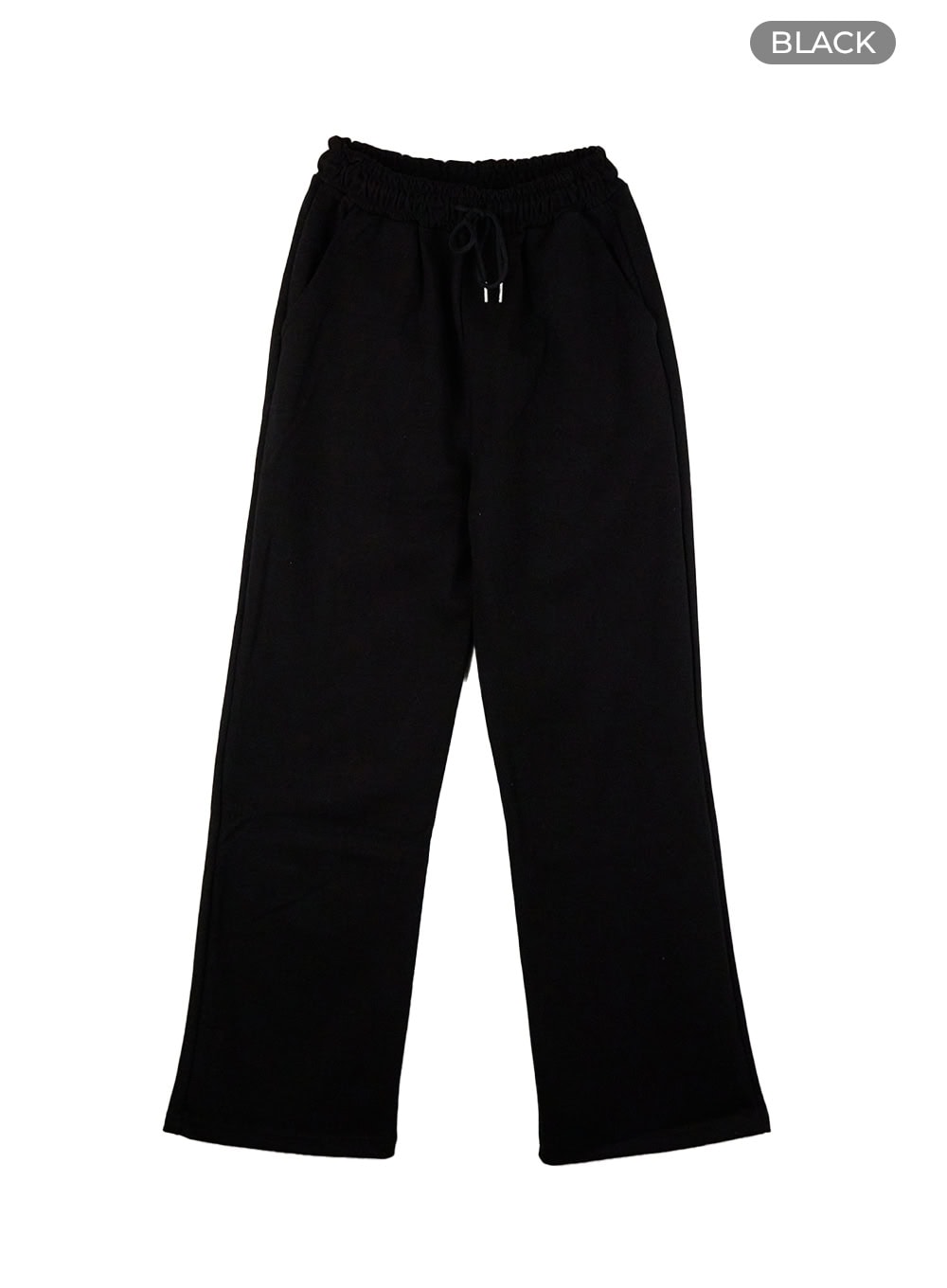 relaxed-fit-banded-cotton-sweatpants-cs426 / Black