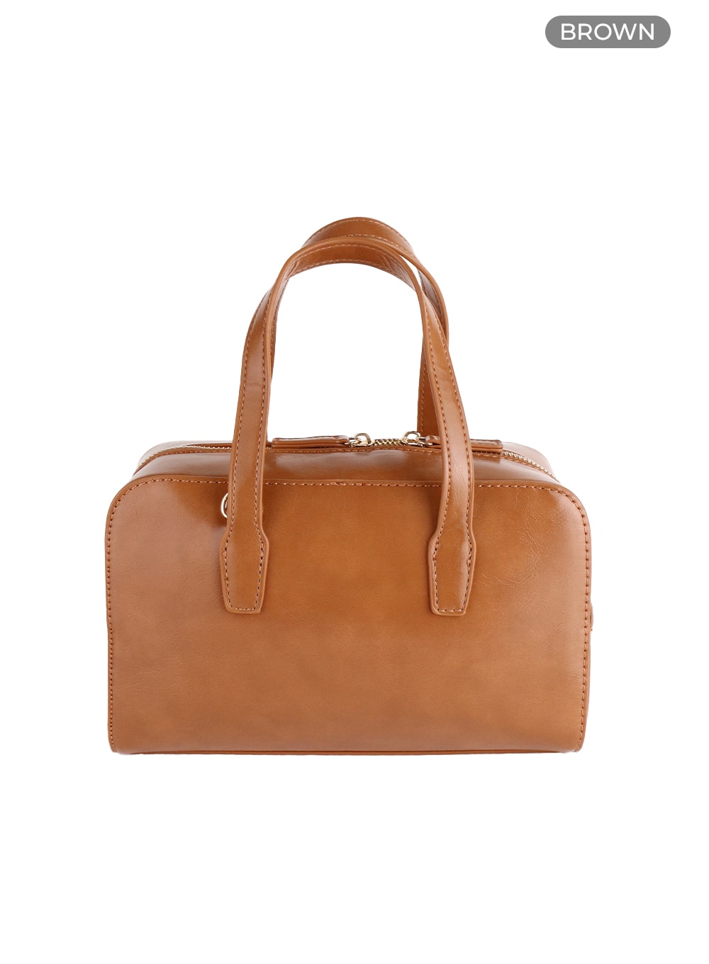 square-boston-handbag-cm413 / Brown
