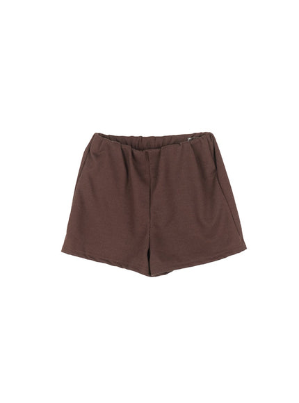 slim-fit-ribbed-shorts-ca514 / brown