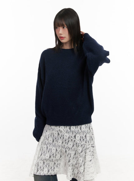 essential-soft-knit-sweater-cj502 / Dark blue