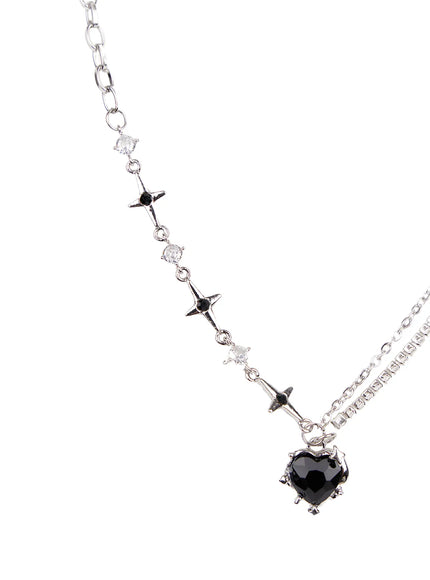 black-heart-chain-necklace-ca508