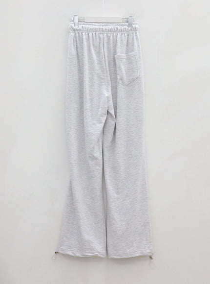 Pin-tuck Wide Leg Sweat Pants CU7