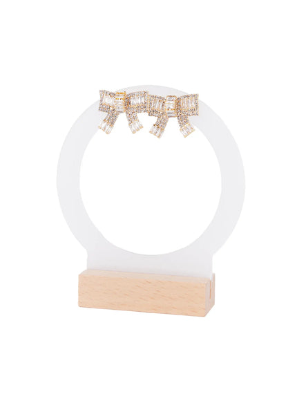 bow-tie-earrings-cs523 / Gold