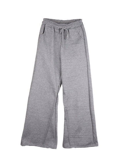 pintuck-detail-sweatpants-cd419 / Gray