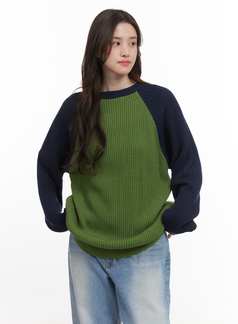 Cozy Knit Contrast Sweater CJ514