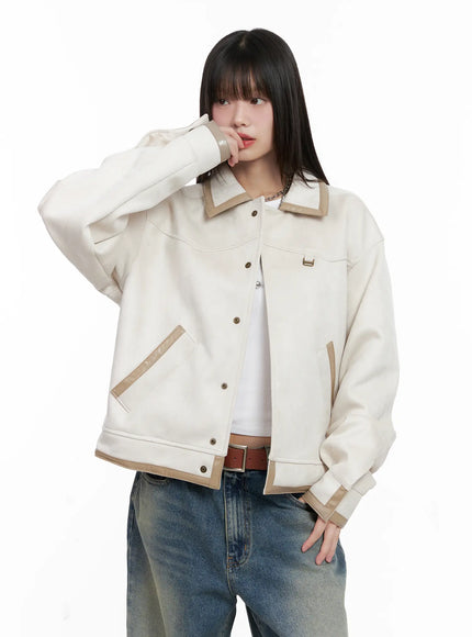 Western Suede Collared Jacket CG518