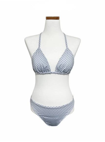 simple-polka-dot-bikini-set-iy514 / Light blue