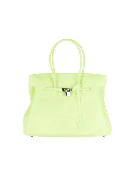 belted-oversized-jelly-bag-cy521 / Light green