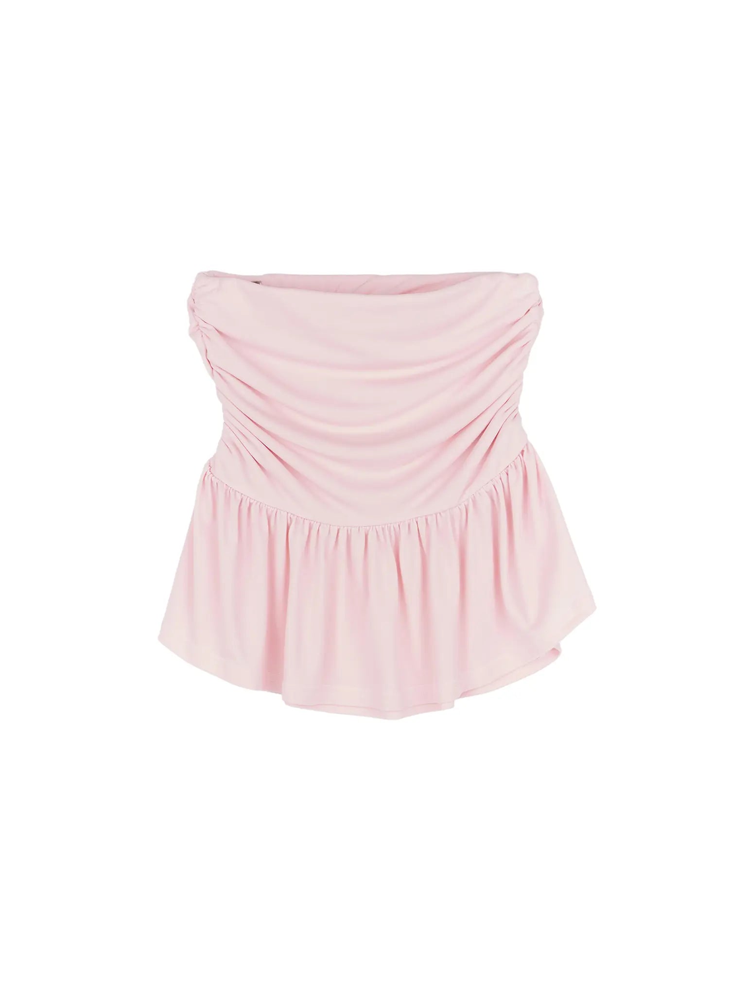 high-waist-flared-mini-skirt-cu519 / Light pink