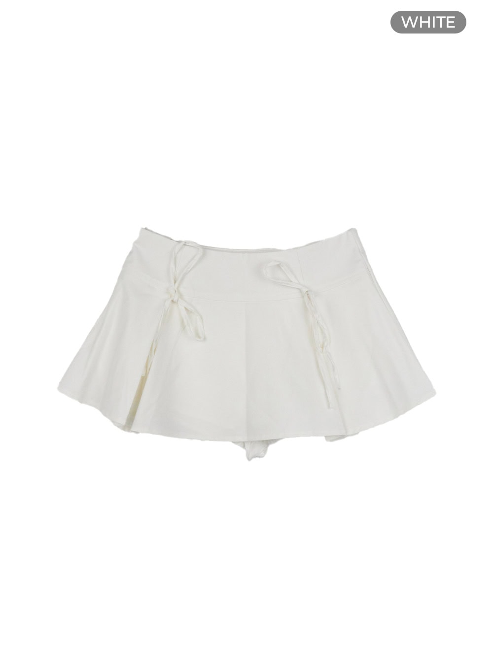 ribbon-flare-mini-skort-cu413 / White