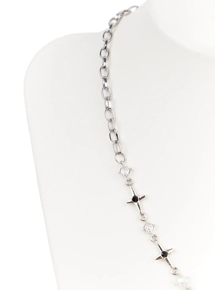 black-heart-chain-necklace-ca508