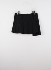 one-pocket-solid-mid-waist-pleated-mini-skirt-cd322