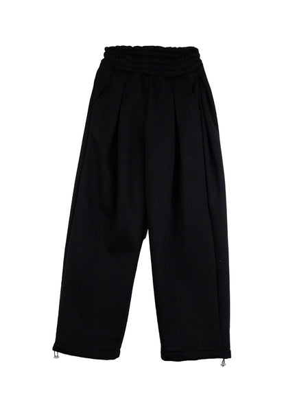 Cozy Pintuck Wide-Leg Sweatpants CJ509