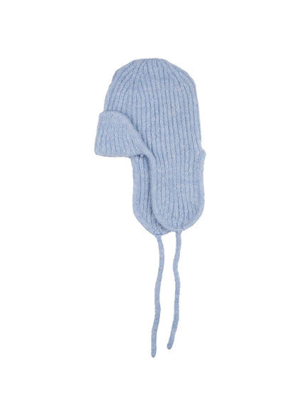 beanie-with-ear-flap-cd416 / Blue