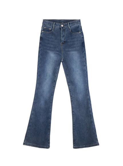 madison-washed-flared-jeans-on422 / Dark blue