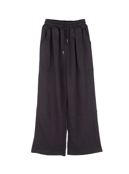baggy-wide-leg-sweatpants-cu526 / Dark gray