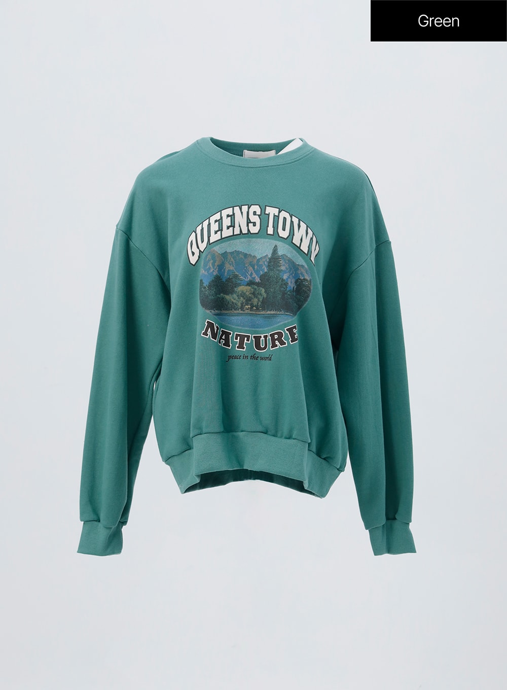 Green Vintage Graphic Sweatshirt