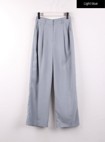 pintuck-wide-pants-of405 / Light blue