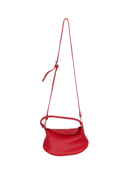 mini-half-moon-crossbody-bag-cd805 / Red