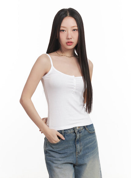 buttoned-cami-top-cm528 / White