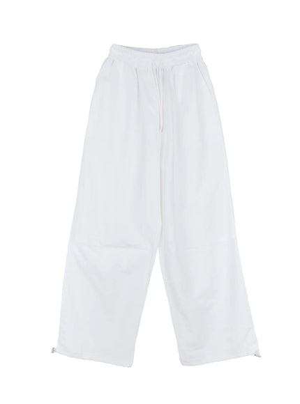 pintuck-active-track-pants-cu517 / White