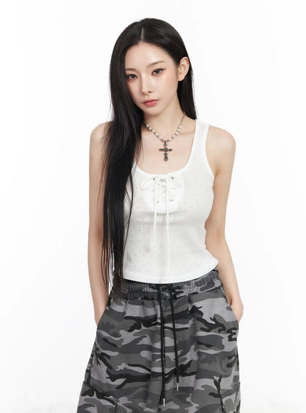 Summer Knit Crop Tank Top CM519
