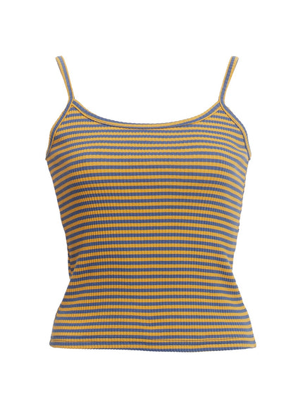 ribbed-stripe-cami-top-ia524 / Yellow