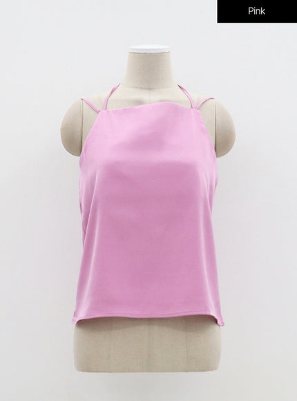 Satin Sleeveless Top OF327