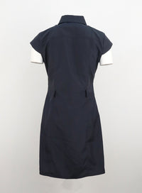 nylon-button-mini-dress-cl307