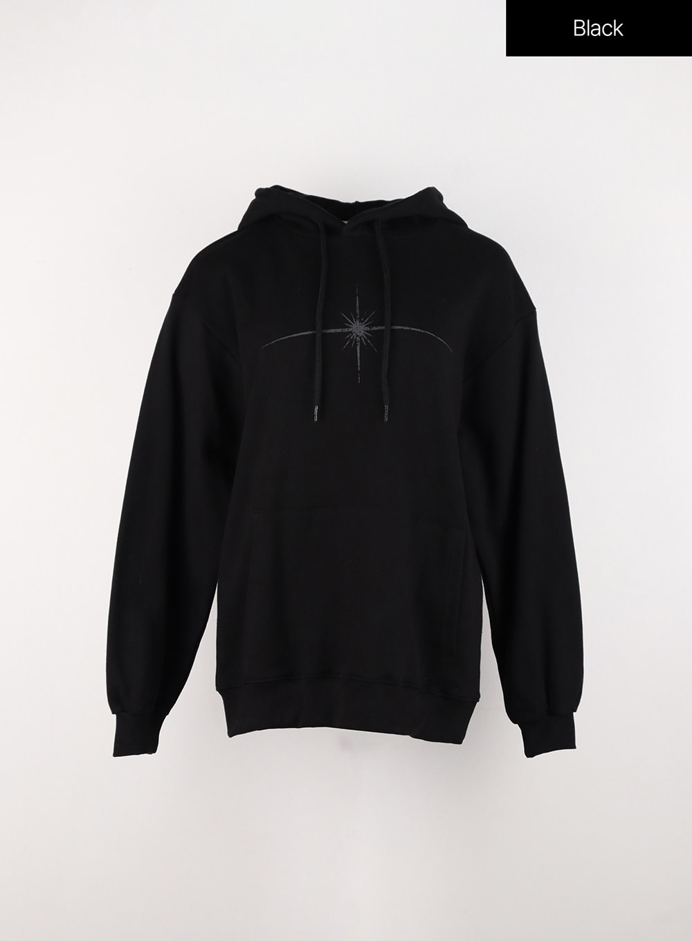 Black hoodie with graphic hot sale