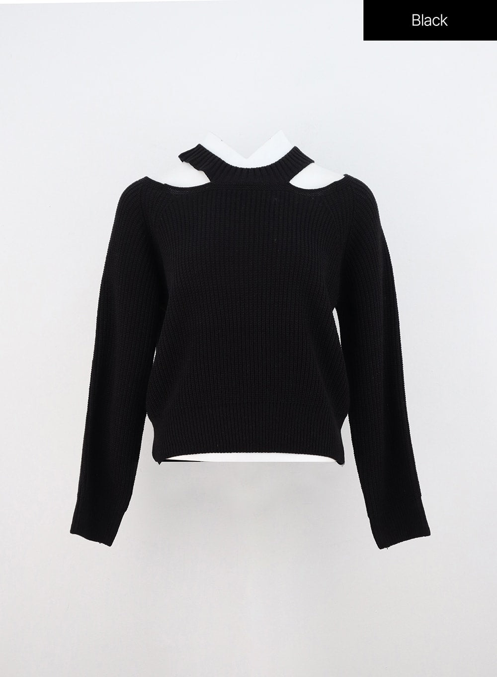 Cut-Out Long Sleeve Knit Sweater ON309