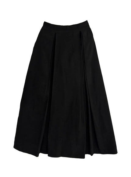 Classic Pintuck Maxi Skirt CO531